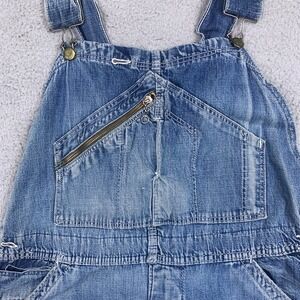 Vintage Old Hickory Sanforized Blue Denim Low Back Detachable Overalls 36x23